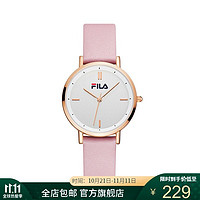 FILA 斐乐 旗舰店女士手表时尚气质纤薄皮带简约石英腕表6075