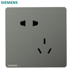 SIEMENS 西门子 开关插座面板 皓彩系列 斜五孔插座10只装