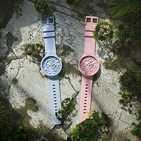 swatch 斯沃琪 Swatch斯沃琪瑞士手表泫雅同款男女士手表植物陶瓷石英表