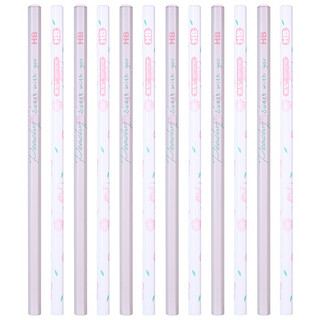 M&G 晨光 HB六角木杆铅笔 学生考试铅笔 桃气系列美术素描绘图木质铅笔 12支/盒AWP35796