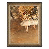 雅昌 埃徳加·德加《两个芭蕾舞女》54x69cm 油画布 典雅栗木框