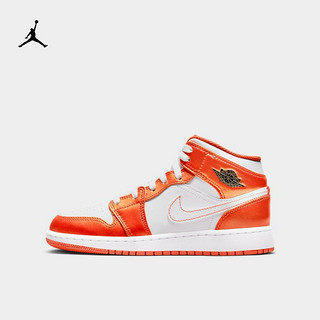 AIR JORDAN Jordan官方耐克乔丹 AIR JORDAN 1 MID SE GS大童运动童鞋DM4228