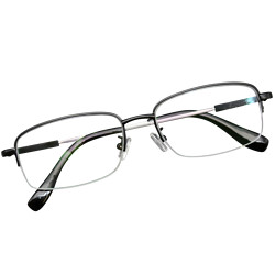 CHASM 查尔斯曼 半框钛合金近视眼镜框配+1.60超薄非球面镜片
