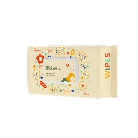 Fulcotton 棉柔世家 婴儿珍珠纹手口湿巾