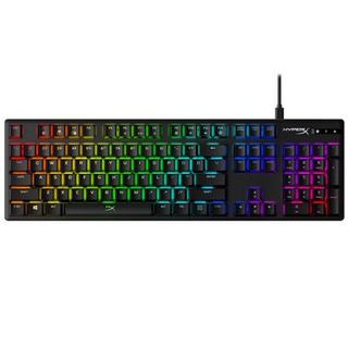 HyperX 极度未知 HYPERX Alloy Origins 104键 有线机械键盘 黑色 HyperX冰轴 RGB