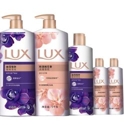 LUX 力士 持久留香精油香氛幽莲+桃花沐浴露 2550g（赠香氛沐浴露补充装400ml*2）
