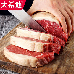 HITOMORROW 大希地 家用牛排新鲜牛肉原肉整切儿童西冷牛扒10片