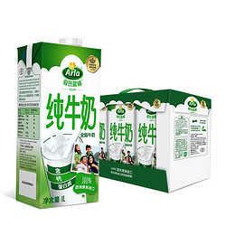 Arla 爱氏晨曦 德国原装进口全脂纯牛奶 营养早餐 高钙奶 家庭装节日礼品1L*6（新老包装随机发货）