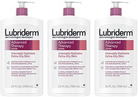Lubriderm 高级*保湿乳液,含维生素 E 和 B5,深层保湿,适合超干性皮肤,不油腻*,24 液体盎司,3 件装