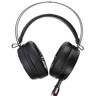 RAPOO 雷柏 VH500 有线耳机7.1声道游戏耳机 有线耳麦 电竞耳机 电脑头戴式耳机立体环绕声 黑色