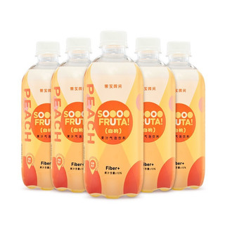 鲜汽十族 果汁汽泡饮料 白桃味 450ml*5瓶