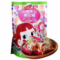 不二家 PEKO水果味夹心棉花糖袋装82.8g小包装儿童零食(草莓+芒果+蓝莓) 棉花糖*1袋