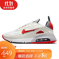 耐克NIKE 男子 休闲鞋 经典 气垫  AIR MAX 2090 运动鞋 DH7708-100顶峰白色42码