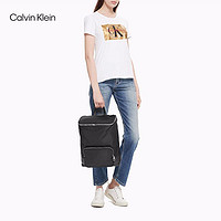 Calvin Klein CK女包拉链式帆布商务大容量双肩包DH1999K9100 001-黑色 ST