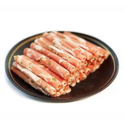 草原领头羊沙葱肉卷200g国产新鲜内蒙古6月羔羊涮羊肉火锅食材