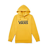 VANS 范斯 Vans范斯官方 姜黄色经典LOGO男女情侣连帽卫衣 黄色 L