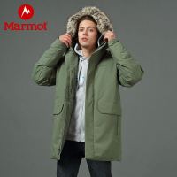 Marmot 土拨鼠 秋冬新款轻拒水鹅绒700蓬羽绒商务男羽绒服派克服
