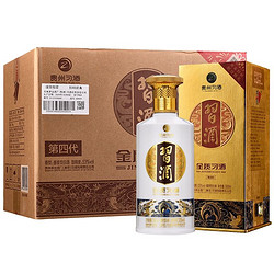 XIJIU 习酒 第四代金质 53度 酱香型白酒 500ml*6瓶 整箱礼盒装