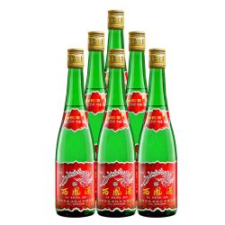 西凤酒55度绿瓶高脖凤香型白酒500ml6瓶省外版