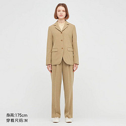 UNIQLO 优衣库 女子羊毛混纺西装 442909