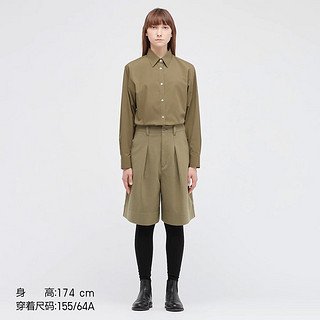 UNIQLO 优衣库 女装 针织打褶短裤 443409