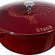  staub 珐宝 STAUB 珐宝 公鸡锅 40501-015-0 24cm 石榴红　