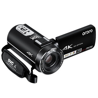 ORDRO 欧达 AC7摄像机4K专业摄影机高清直播录像机家用手持dv录像机 10倍光学变焦 vlog短视频