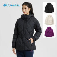 Columbia哥伦比亚户外21秋冬新品女子时尚腰带保暖羽绒服WR0303