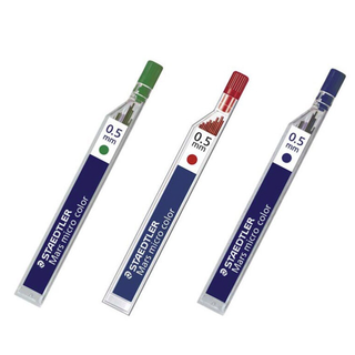 STAEDTLER 施德楼 25405-5 自动铅笔铅芯 绿色 HB 0.5mm 12支装
