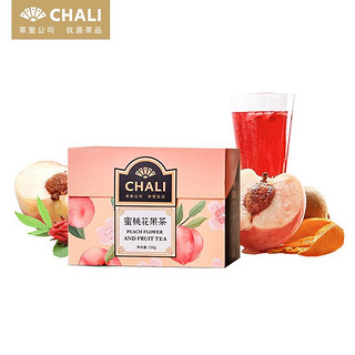CHALI 茶里 ChaLi 水蜜桃味果干茶玫瑰花洛神花组合茶冷泡茶盒装150g