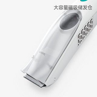 贝恩施 婴儿理发器 儿童自动吸发器 成人可用 低噪轻音防水剪发器 婴儿剃发器 DQ0106米勒白