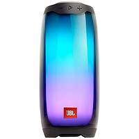 JBL 杰宝 PULSE4 音乐脉动四代 炫彩无线蓝牙音箱 户外便携低音炮音响 防水音箱 脉动3新款升级款 黑色