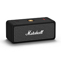 Marshall 马歇尔 EMBERTON音箱 黑色 便携式无线蓝牙家用户外防水小音响 重低音炮小钢炮