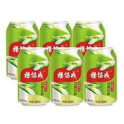 yeo's 杨协成 甘蔗饮料 300ml*6罐 甘蔗汁饮料 甘甜可口 新加坡品牌