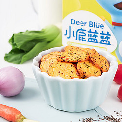 小鹿蓝蓝 神奇饼干80g*3盒 宝宝零食儿童休闲食品蔬菜饼干