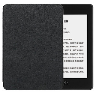 kindle Paperwhite系列 Paperwhite 经典版 6英寸水墨屏电子书阅读器 8GB 黑色+彩绘纯色保护套 钢琴黑套装