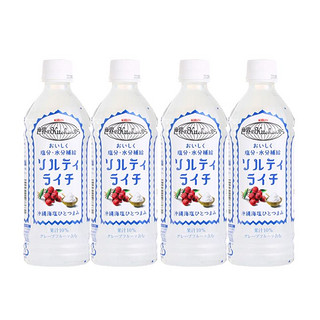 KIRIN 麒麟 日本进口  Kirin麒麟  海盐荔枝 果味饮料 500ml*4瓶装