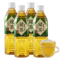 神户茶房 日本进口 神户茶房绿茶 500ml*4瓶 绿茶不添加自然清香茶饮料