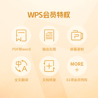 WPS会员月卡31天 81+会员特权支持PDF一键转换客服消息自动发兑换码 兑换秒到