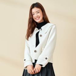 限尺码eland衣恋eland女士毛呢大衣eejwa7tc3n