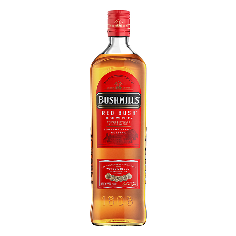 百世醇（BUSHMILLS）布什米尔 红标 爱尔兰威士忌 700ml 单瓶