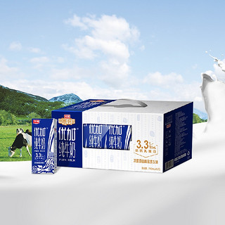 光明优加纯牛奶整箱纯奶礼盒早餐奶 纯牛奶250ml*12盒*4箱