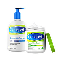 Cetaphil 丝塔芙 [保税直发]Cetaphil丝塔芙温和保湿润体霜550g+温和洁面乳591ml