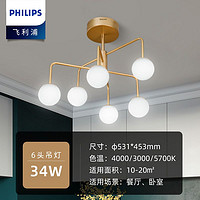 PHILIPS 飞利浦 LED吊灯分子灯魔豆灯客厅灯大厅灯