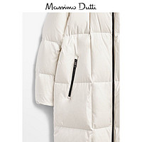 Massimo Dutti 女装 长款羽毛绗缝大衣女士外套 06730514250