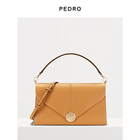 Pedro PEDRO复古信封包女包金属圆扣手提单肩包斜挎包PW2-75210103
