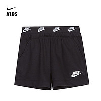 NIKE 耐克 Nike耐克2021夏季童装小童短裤夏季新款女童针织短裤儿童运动裤男