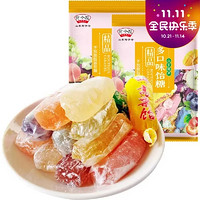 野风酥 多口味饴糖500g*2袋 不加胶拉丝高粱饴软糖水果味