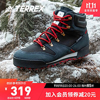 adidas 阿迪达斯 官网TERREX SNOWPITCH C.RDY男子户外徒步登山鞋FV7960 黑/金/红 42.5(265mm)