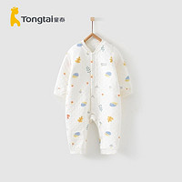 Tong Tai 童泰 秋冬3-18个月婴儿连身衣男女宝宝保暖内衣对开哈衣爬服
